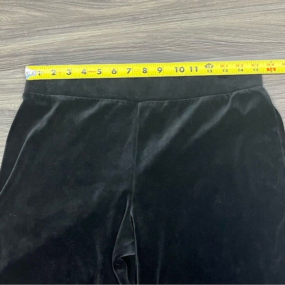 Jones New York Black Velvet Velour Large Button Tracksuit Women Size Medium - Picture 15 of 16